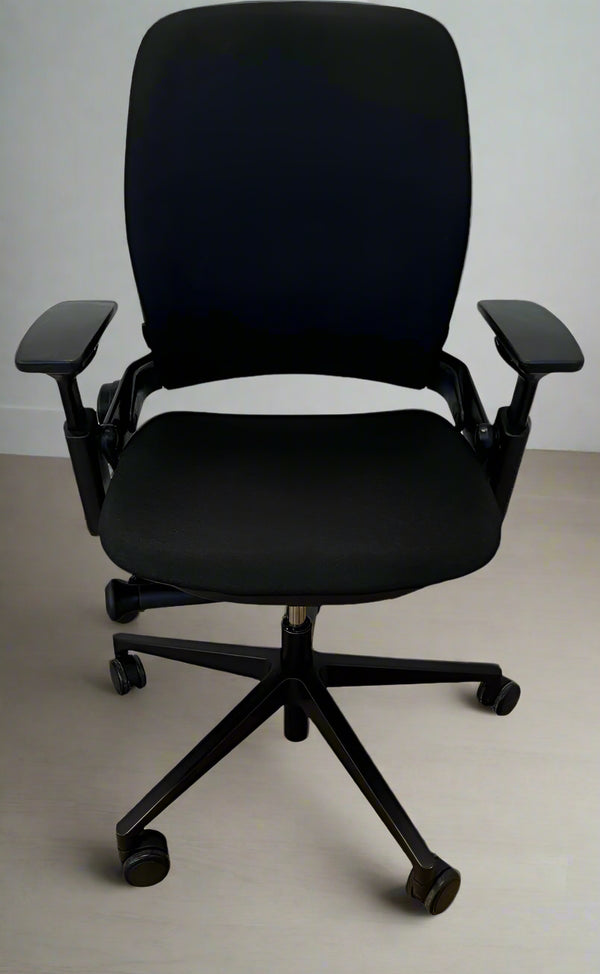 Steelcase Leap V2 Office Chair Black - Recycled Office Furnishings