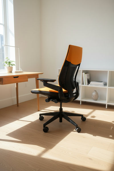 Orange Steelcase Gesture Office Chair- Like New