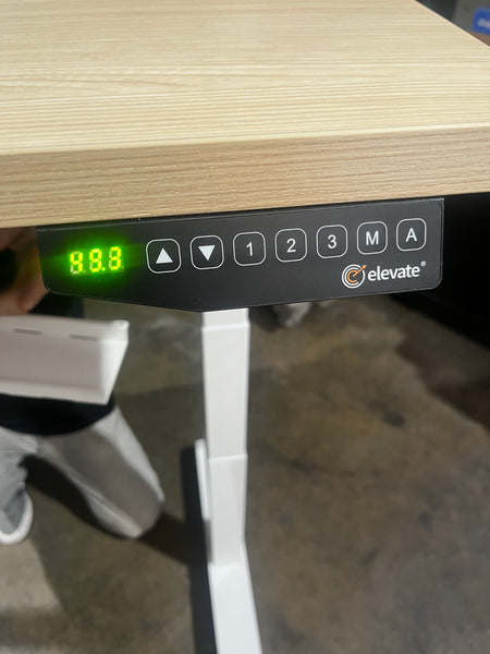 Sit Stand Desk Oak | Electric Desk | SLIGHTLY USED