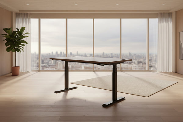 Sit Stand Desk Walnut | Electric Desk