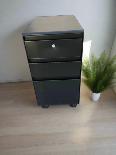 Steelcase Mobile Pedestal Charcoal Black