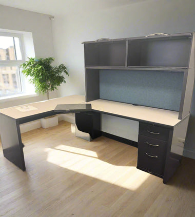 L Shaped Desk with Pedestal