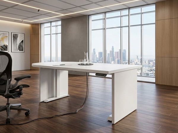 5 Foot Conference Table with Adjustable Base