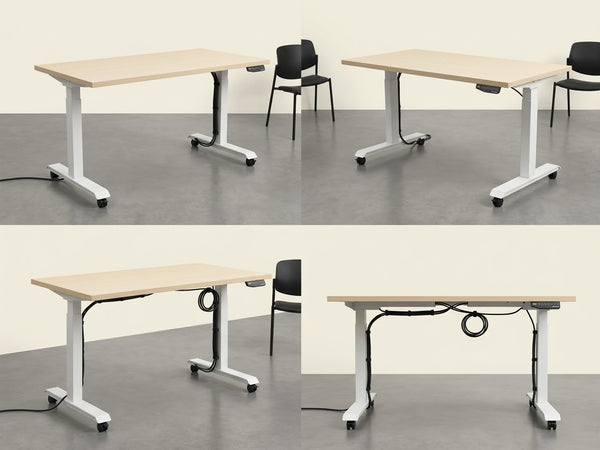 Sit Stand Desk Oak | Electric Desk | SLIGHTLY USED