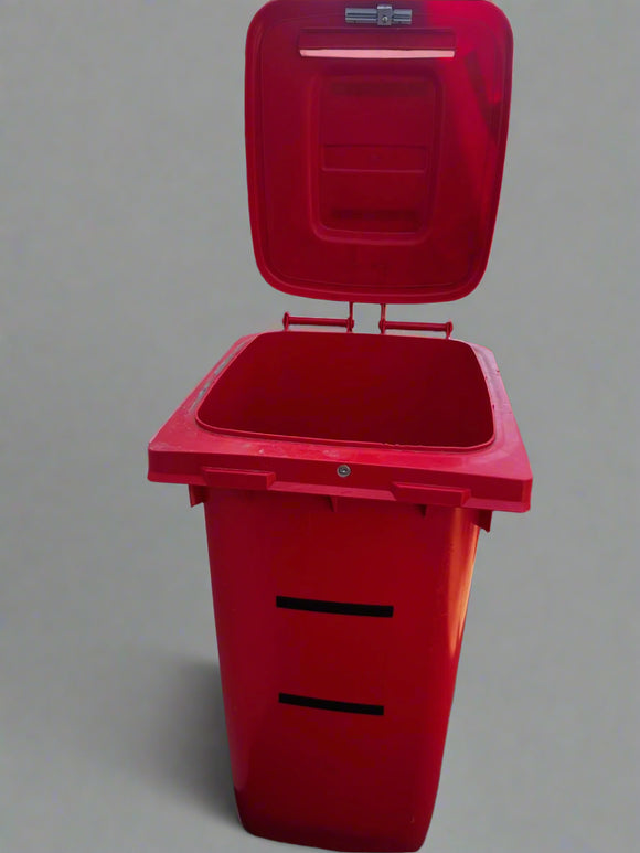Plastopan locking document trash bin