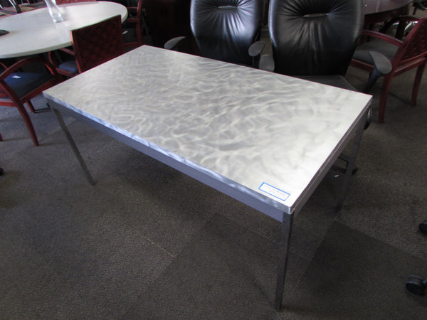 Beautiful Refinished Chrome Leg Table/Desk