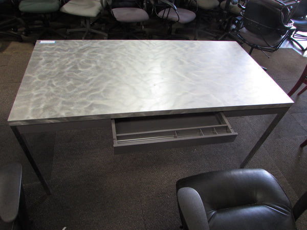 Beautiful Refinished Chrome Leg Table/Desk