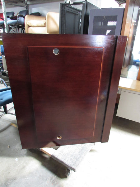 U-Shaped Wood Reception Desk for Lobby