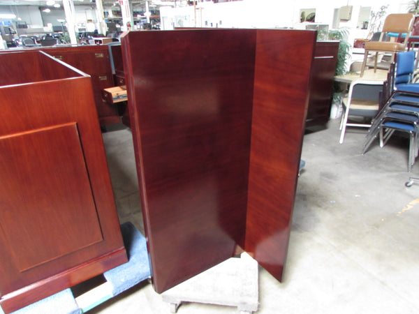 U-Shaped Wood Reception Desk for Lobby