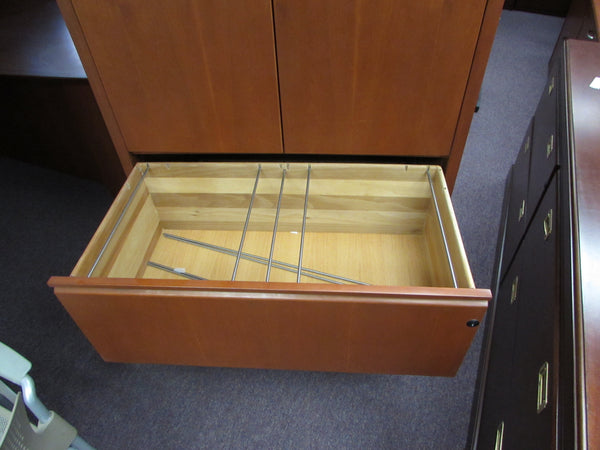 Executive Wardrobe/Storage/Filing Cabinet in Cherry Wood Veneer