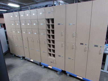 Wall Of Laminate Lockers