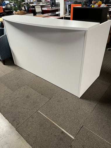 White Reception Shell with Transaction Top