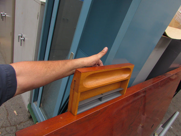 Beautiful 8 Foot Executive Mid-Century desk by Dunbar