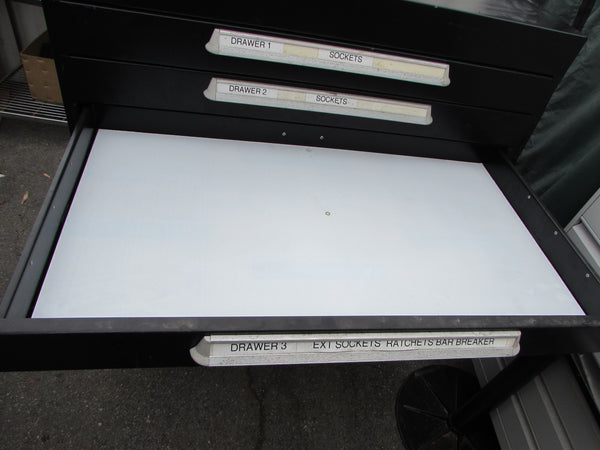 Black Mobile Tool / Parts Cabinet