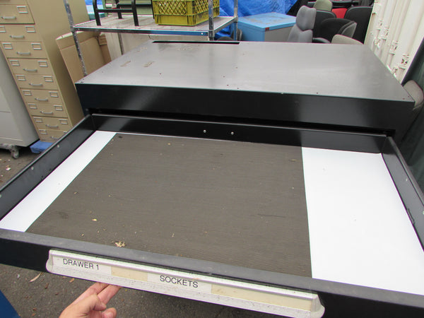 Black Mobile Tool / Parts Cabinet