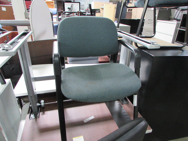 Green Patterned Guest Chairs