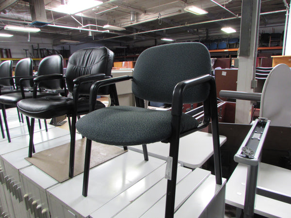 Green Patterned Guest Chairs