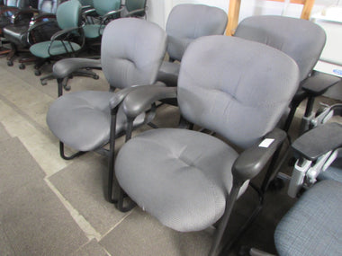 Allsteel Guest Chairs with Black Steel Frames
