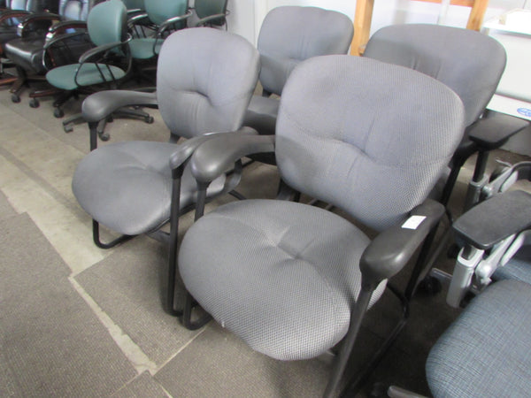 Allsteel Guest Chairs with Black Steel Frames