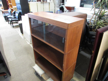 Wood Lawyer's Bookcase with 3 levels
