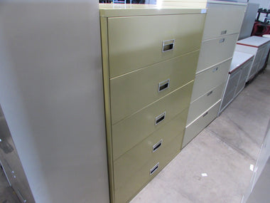 42" Harpers Yellow 5 Drawer Lateral File