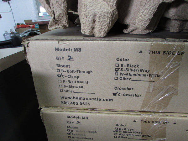 Humanscale M-8 Dual Monitor Stands - Clamp