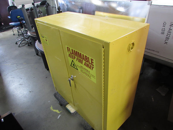 Yellow Excellent Condition 30-Gallon Flammables Storage Cabinet by Eagle