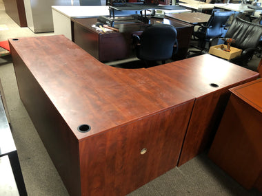 used wood & metal desk