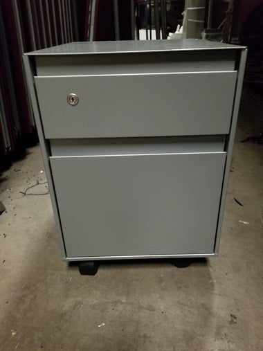 Steelcase Small Rolling Pedestal Files in Grey