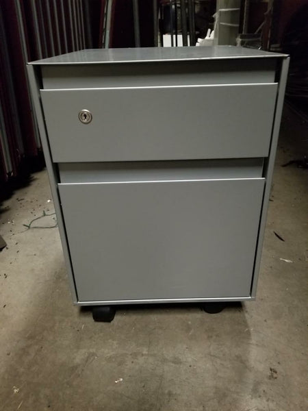 Steelcase Small Rolling Pedestal Files in Grey