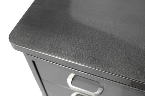 Brushed Steel McDowell & Craig Vintage Tanker Desk