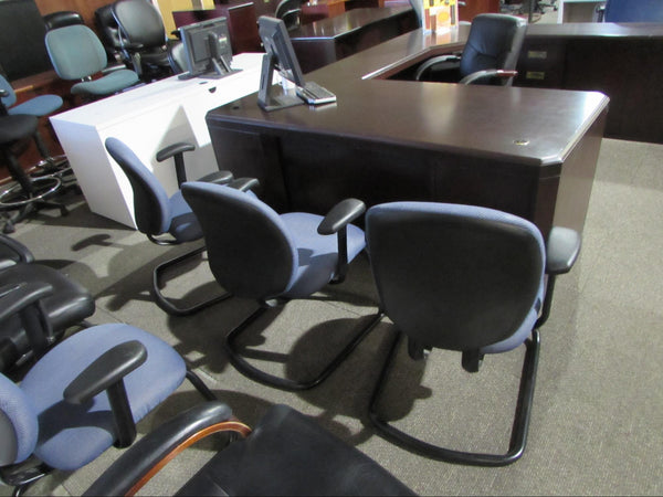 Allsteel Guest Chairs with Black Steel Frames