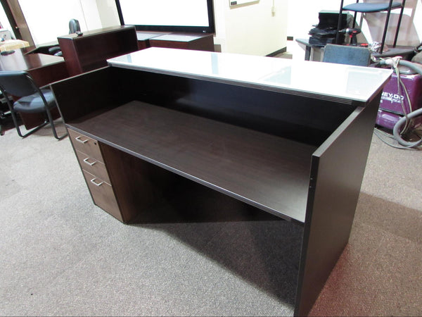 Cherryman Reception Shell with Frosted Glass