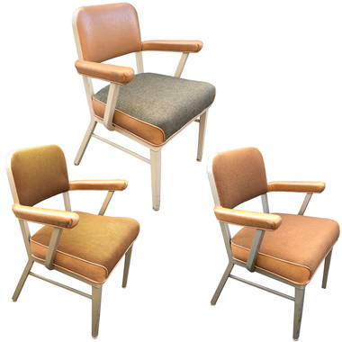 Excellent Vintage Steel Tanker Chair